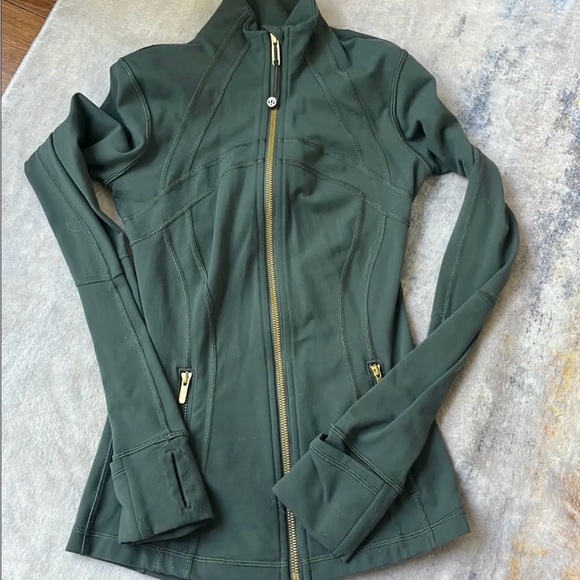 lululemon athletica Tops - Lululemon Athletica Define Dark Green Zip-Up Hoodie